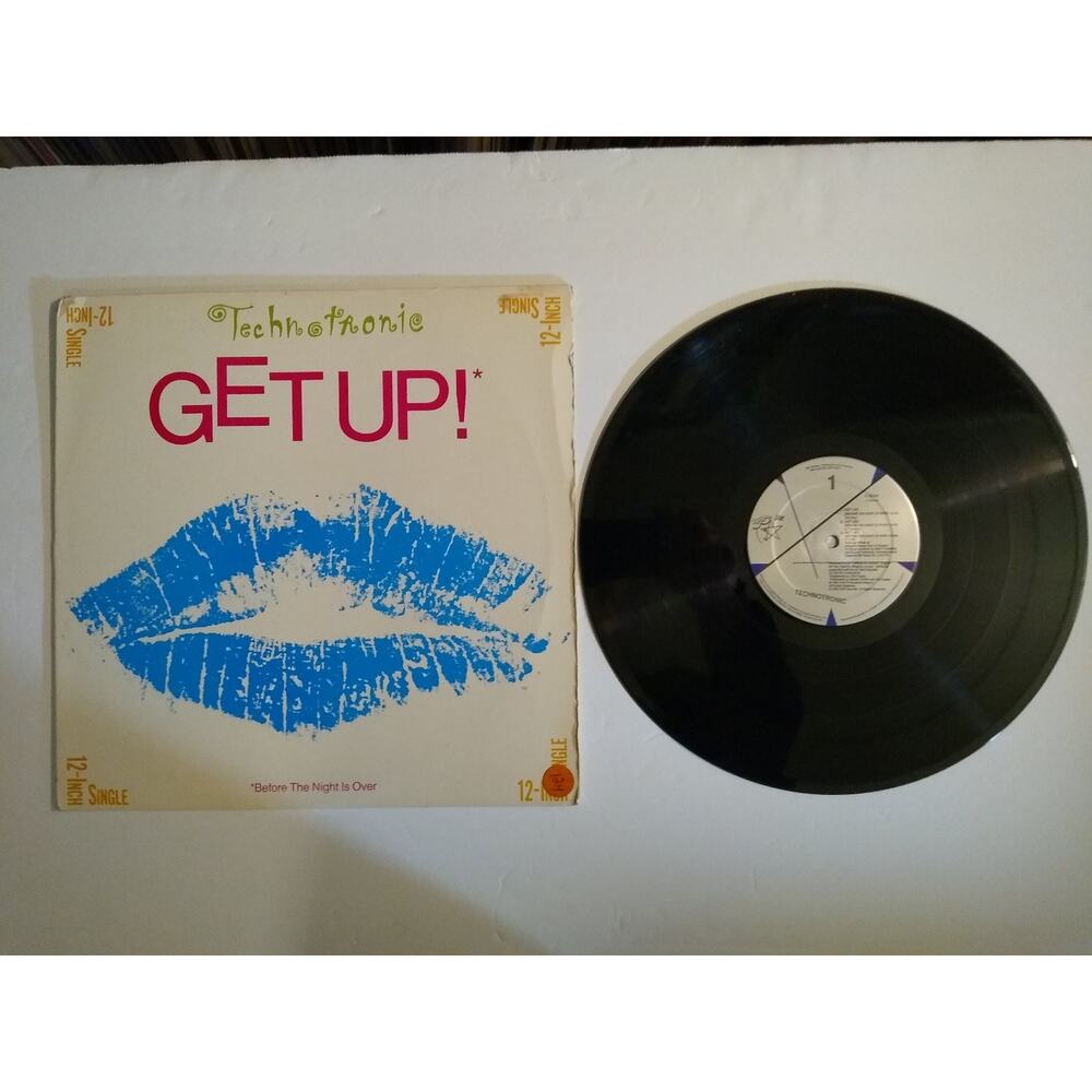 Technotronic - Get Up! 12" Single Record 1989 House ARS Music 45 RPM
